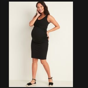 Old Navy Maternity Twist-Front Jersey Bodycon Sleeveless Dress Size Medium